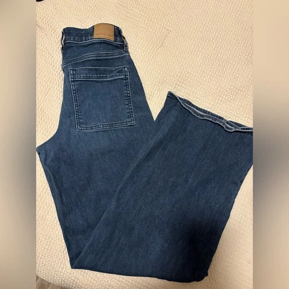 AE Dreamy Drape Stretch Super High-Waisted Baggy Wide-Leg Jean - Picture 14 of 15